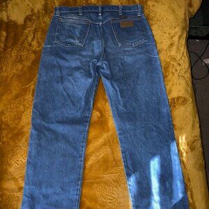 Wrangler Men’s 5-Star Regular Fit Jeans 38x34 Blue Denim Classic Straight Leg